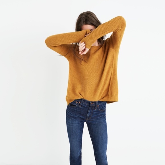 Madewell Sweaters - Like New Mustard Madewell Riverside Sweater (XS)